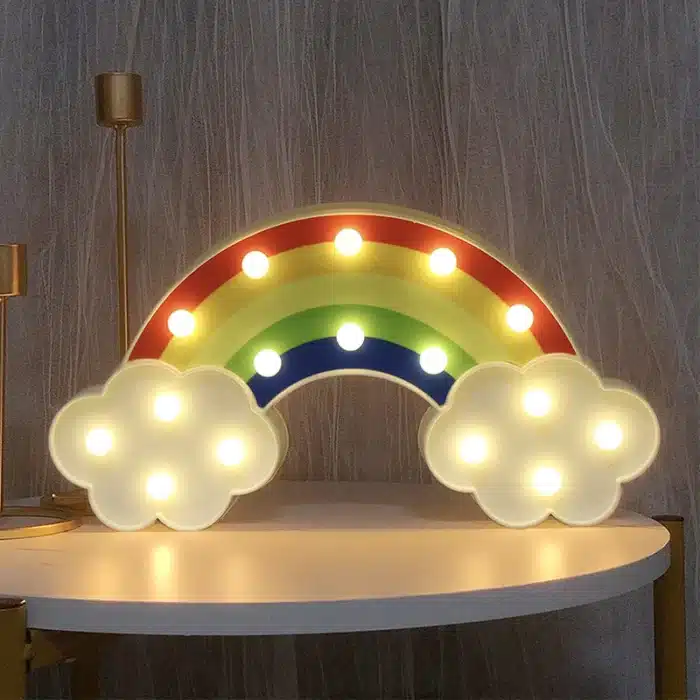 Lampe arc en ciel veilleuse 1