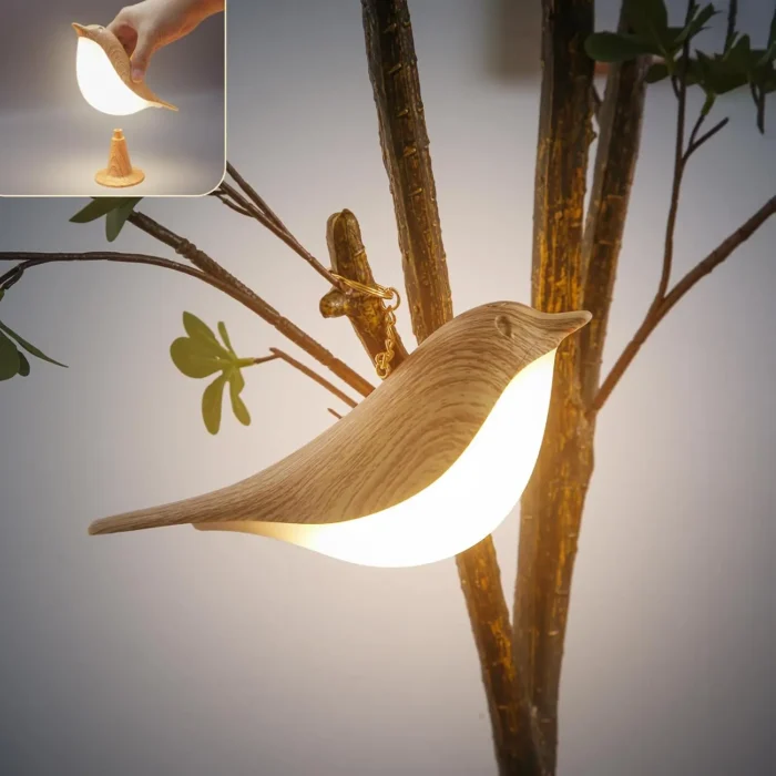 Veilleuse oiseau bois 1