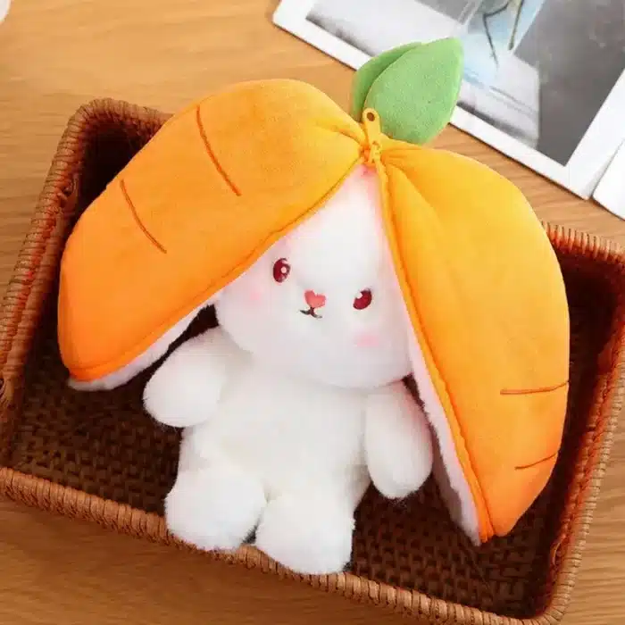 Lapin fraise peluche 1